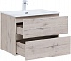 Aquanet Мебель для ванной Алвита New 70 2 ящика подвесная дуб веллингтон белый – картинка-23